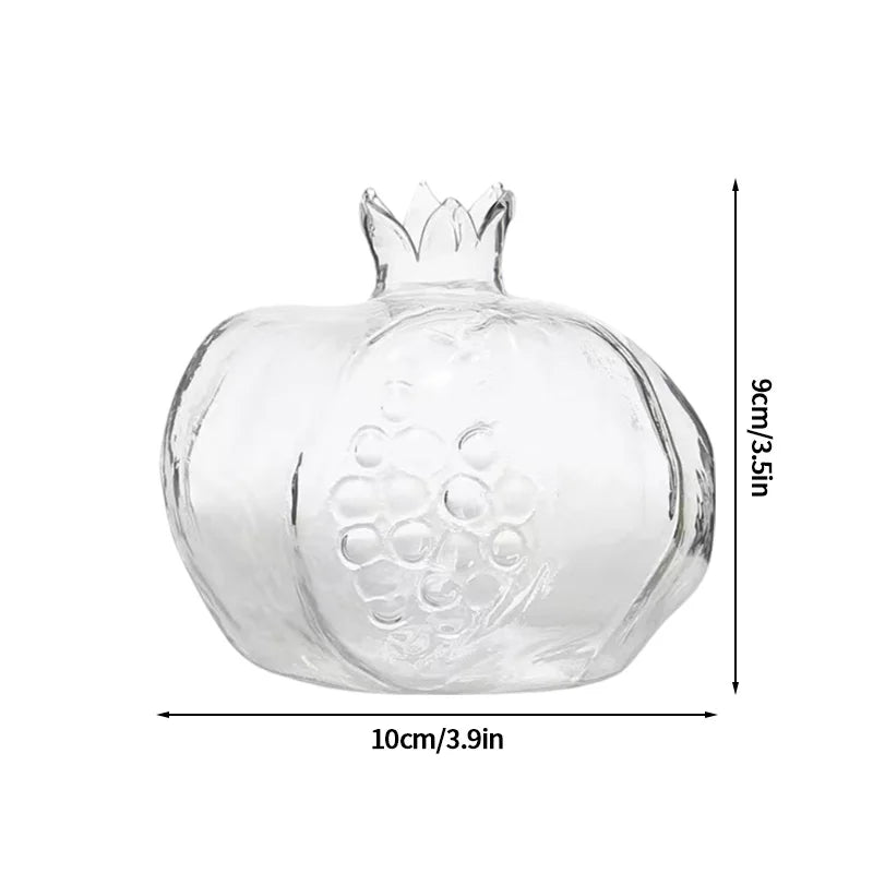 Mushroom Glass Vase Transparent Flower Pot Hydroponic Flower Bottle Jelly Color Plant Pots Aromatherapy Bottle Desktop Decor