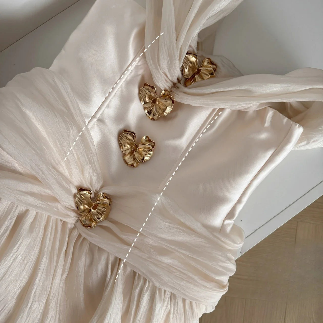 Women French Mini Old Money One-Piece Luxury Design Gown