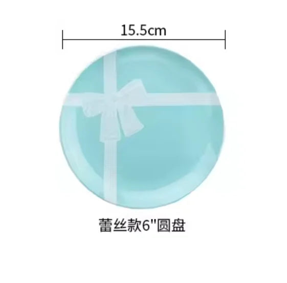 Ceramic Blue Bow Tableware