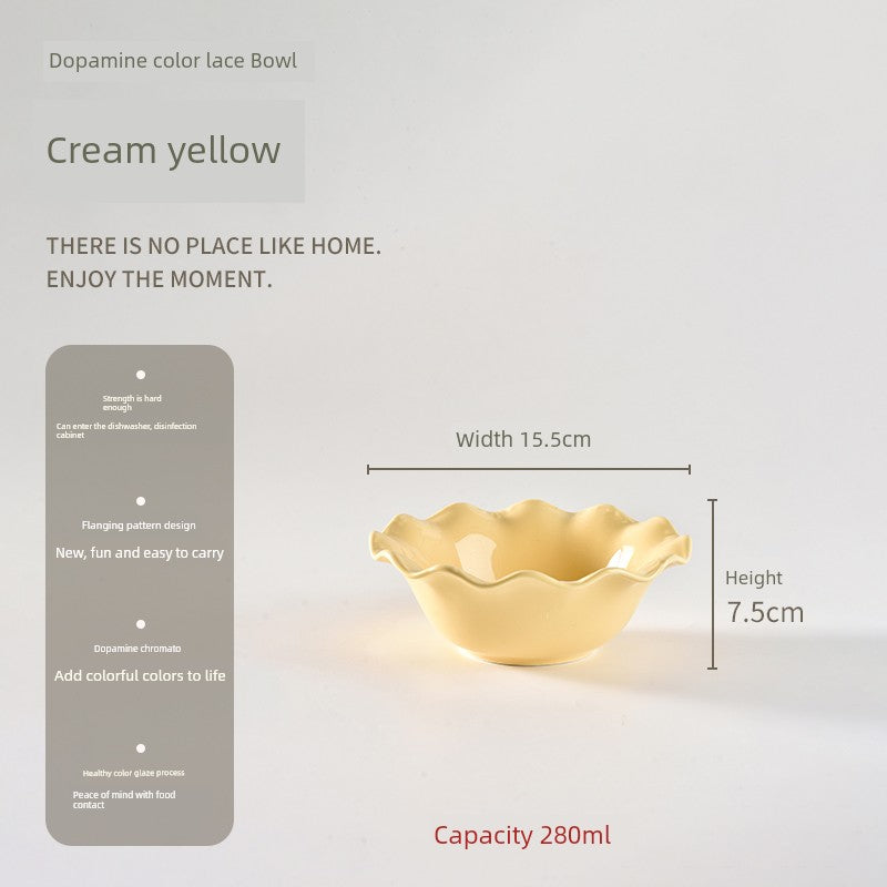 Gentle Lighting Dining Cream Style Ceramic Small Plate