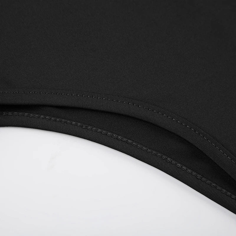 Sleeveless Skinny Shirring Skinny Sexy Spaghetti Strap Bodysuit For Women Black Solid Simple Basic Camisole