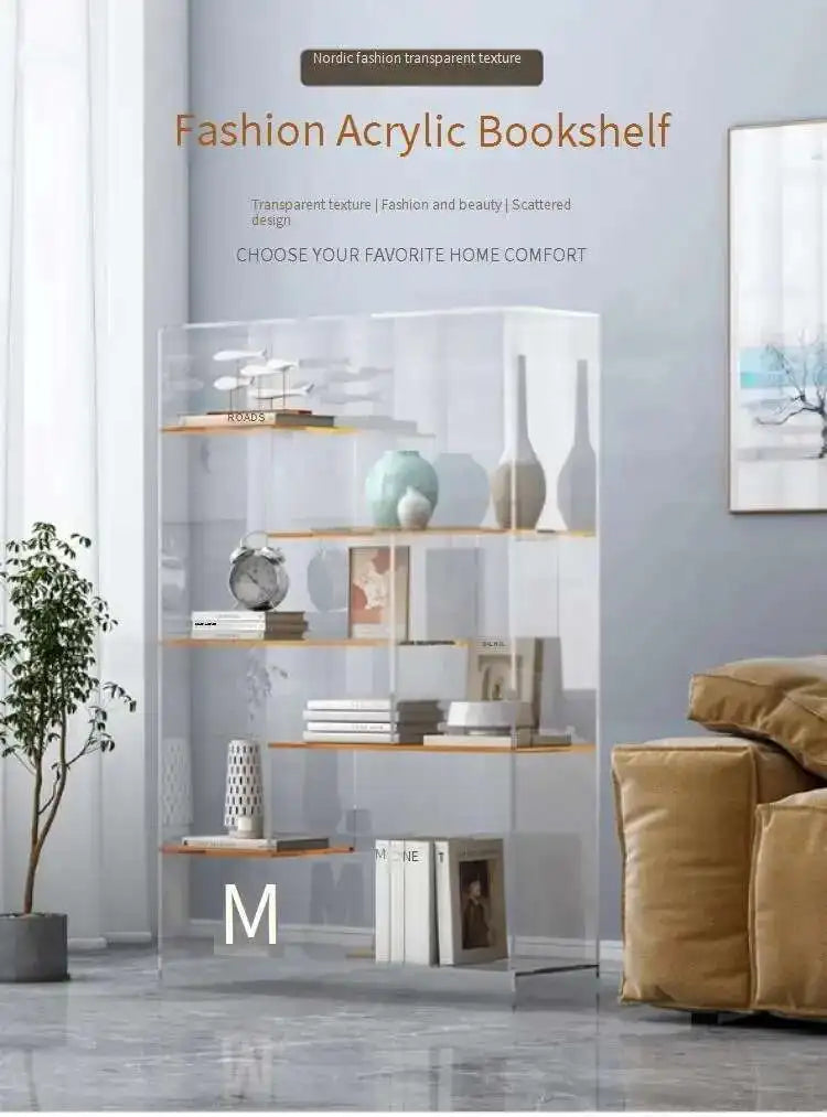 Multifunctional Bookcase Storage Shelves Modern Bookshelf Book Rack