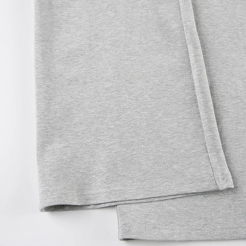 Fashion Drawstring High Waist Trousers Set Lace Up Flared Sleeve V Neck Twist Tops Plush Loose Pants Suit