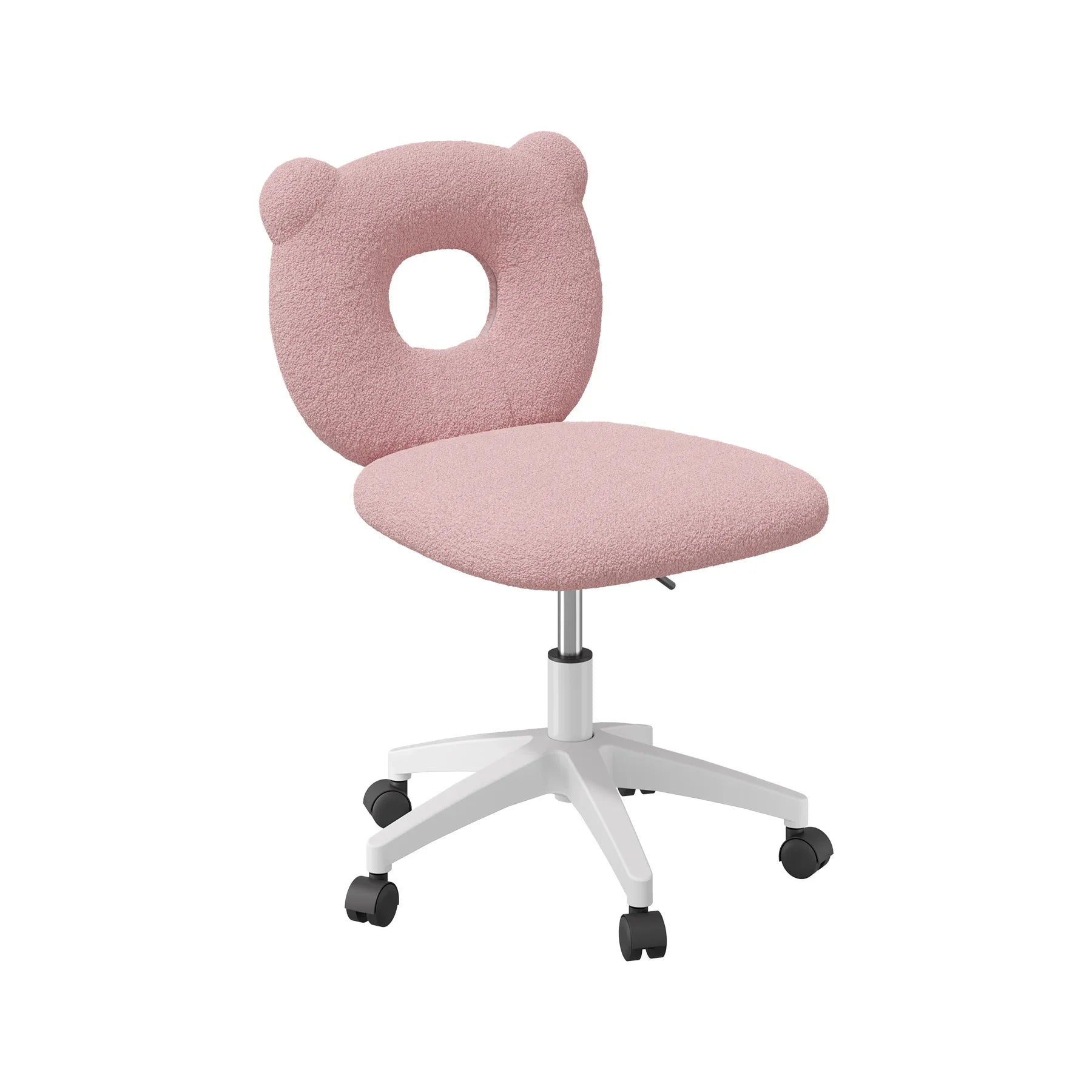 Little Bear Office Chair Female Male Dormitory Backrest Chair Pink Cute Bedroom Living Room Chairs Learning Chair Furniture Home