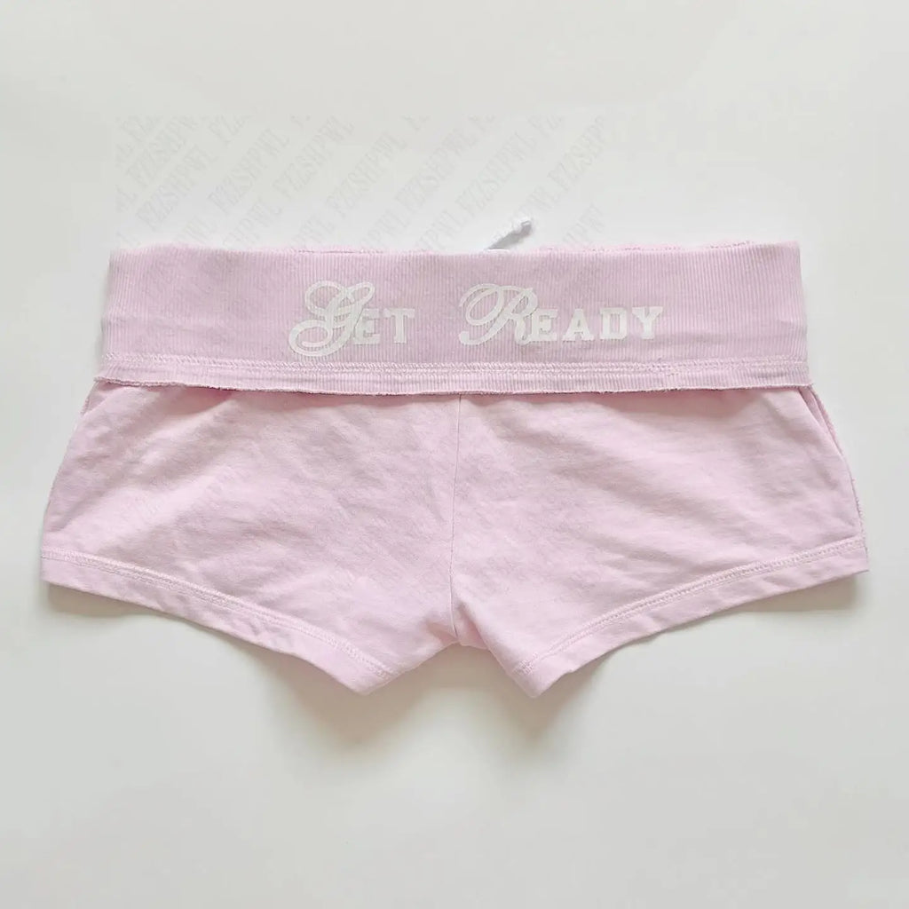 Pink Female Y2K Shorts Retro Kawaii Shorts