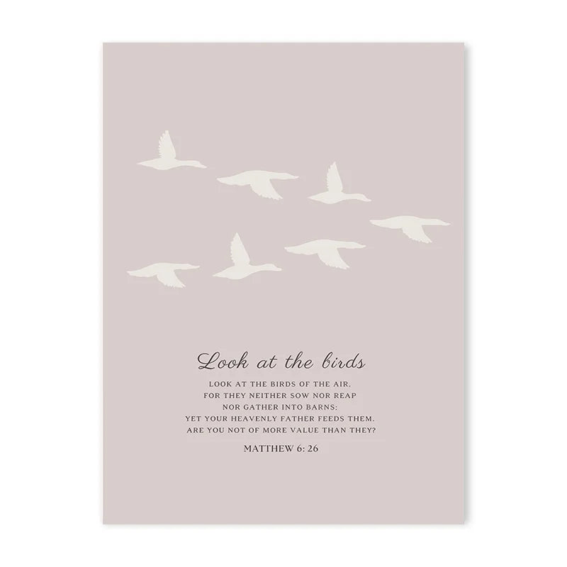 Pink Boho Bow Canvas Painting Christian Bible Scripture Art Poster Gallery Wall