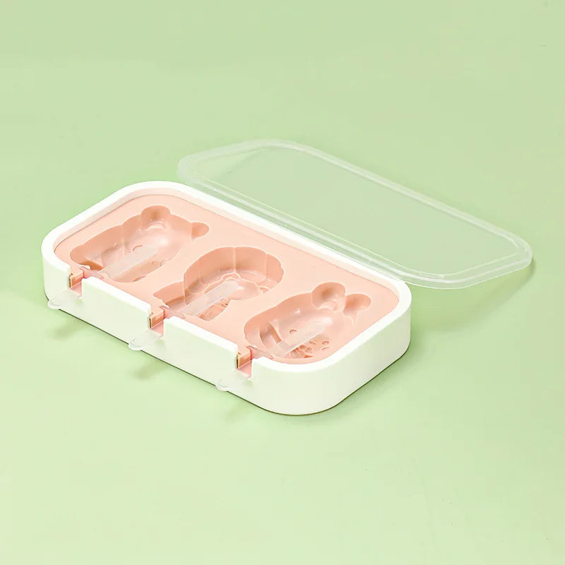 Popsicles Molds Cute Shapes Silicone Mini Popsicle Molds BPA Free Reusable Ice Cream Mold Popsicle Maker Homemade Set
