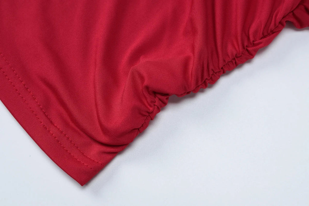 Sleeveless Ruched Bodycon Camisole Women'S Solid Sexy Top Party Club Streetwear Clothes Y2K