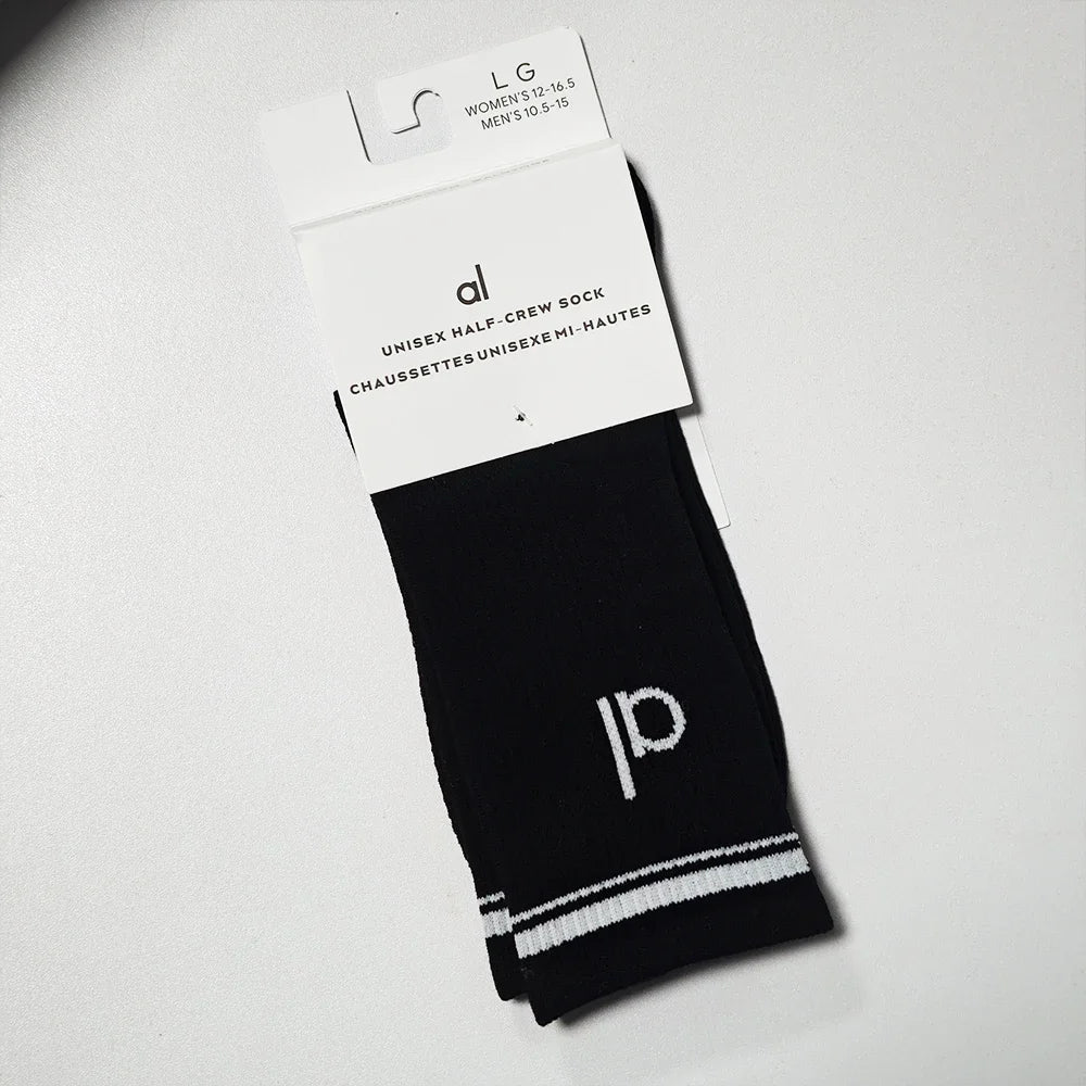 Yoga Socks Summer Lightweight Sports Socks Cotton Stockings 18cm Long Socks Mesh Breathable Socks Gym Outdoor Soft Comfort AL