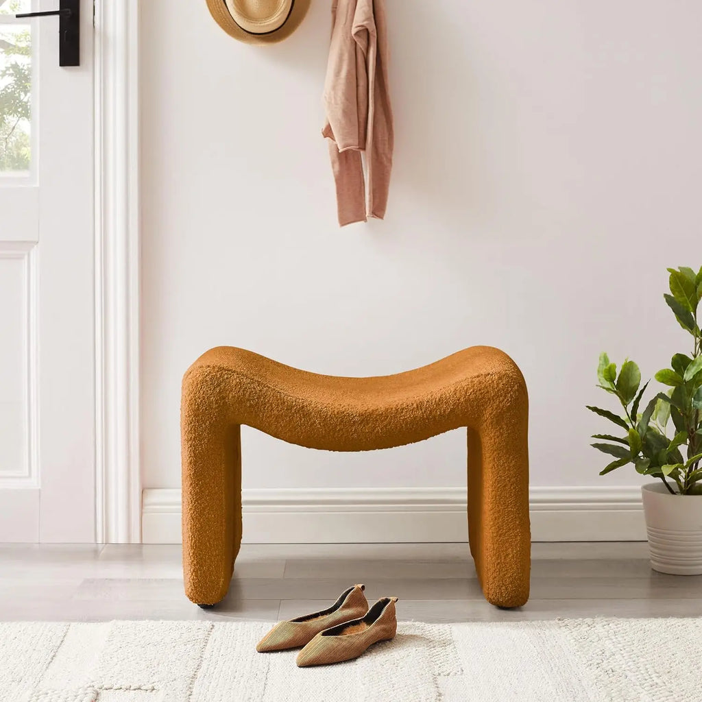 Luxury Small Footstool Ottoman, Multi-Functional Modern Foot Stool, Sofa Footrest Extra Seating for Living Room, Entryway, Hallways