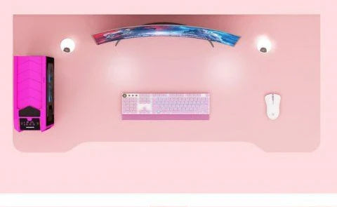 Pink Gaming Desk Girls Study Desk Laptop Table Computer Table Chair Live Gamer Home Live Desks Bedroom Desktop Gamer Desks