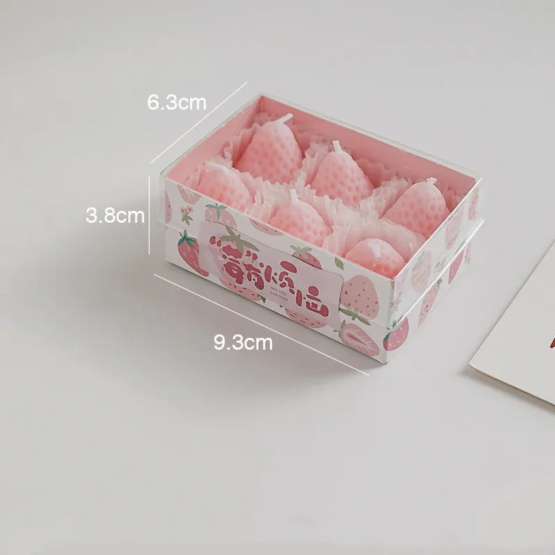 Mini Strawberry Scented Aromatherapy Candles