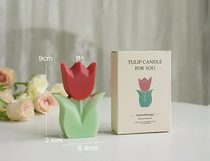 Tulip Aromatherapy Candle Fragrance Flower Shaped Candle Gift