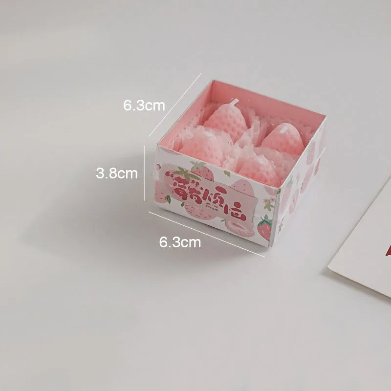 Mini Strawberry Scented Aromatherapy Candles