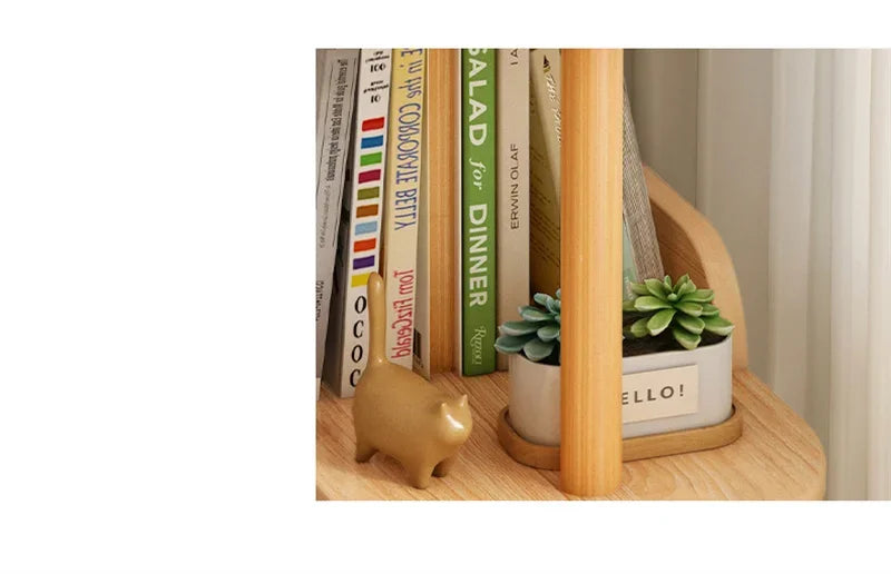 Side Table Ultra Narrow Book Shelf Creative Shelves Sofa Side Rack Bookcase