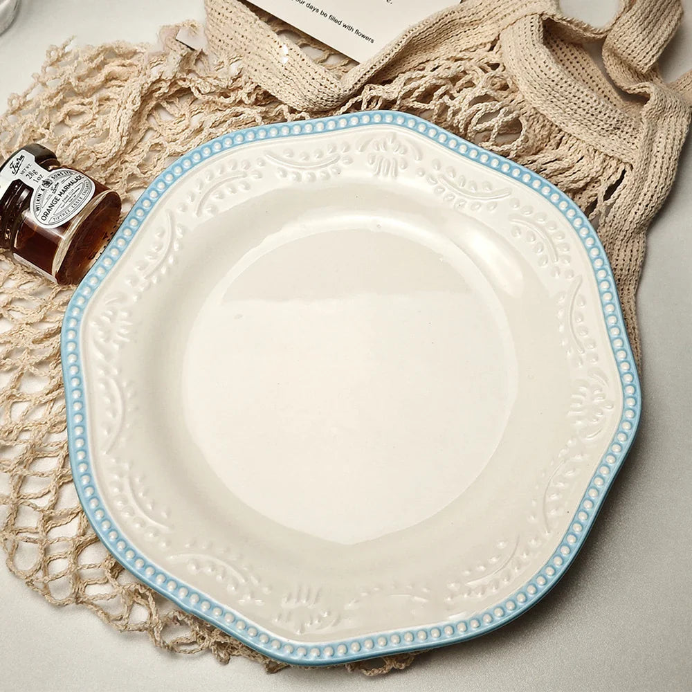 French Dessert Exquisite Retro Ceramic Plate