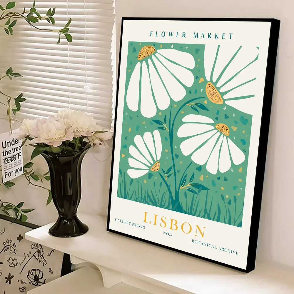 Flower Market Daisy Classic Movie Posters HD Quality Poster Wall Art Painting Study Nordic Home Decor