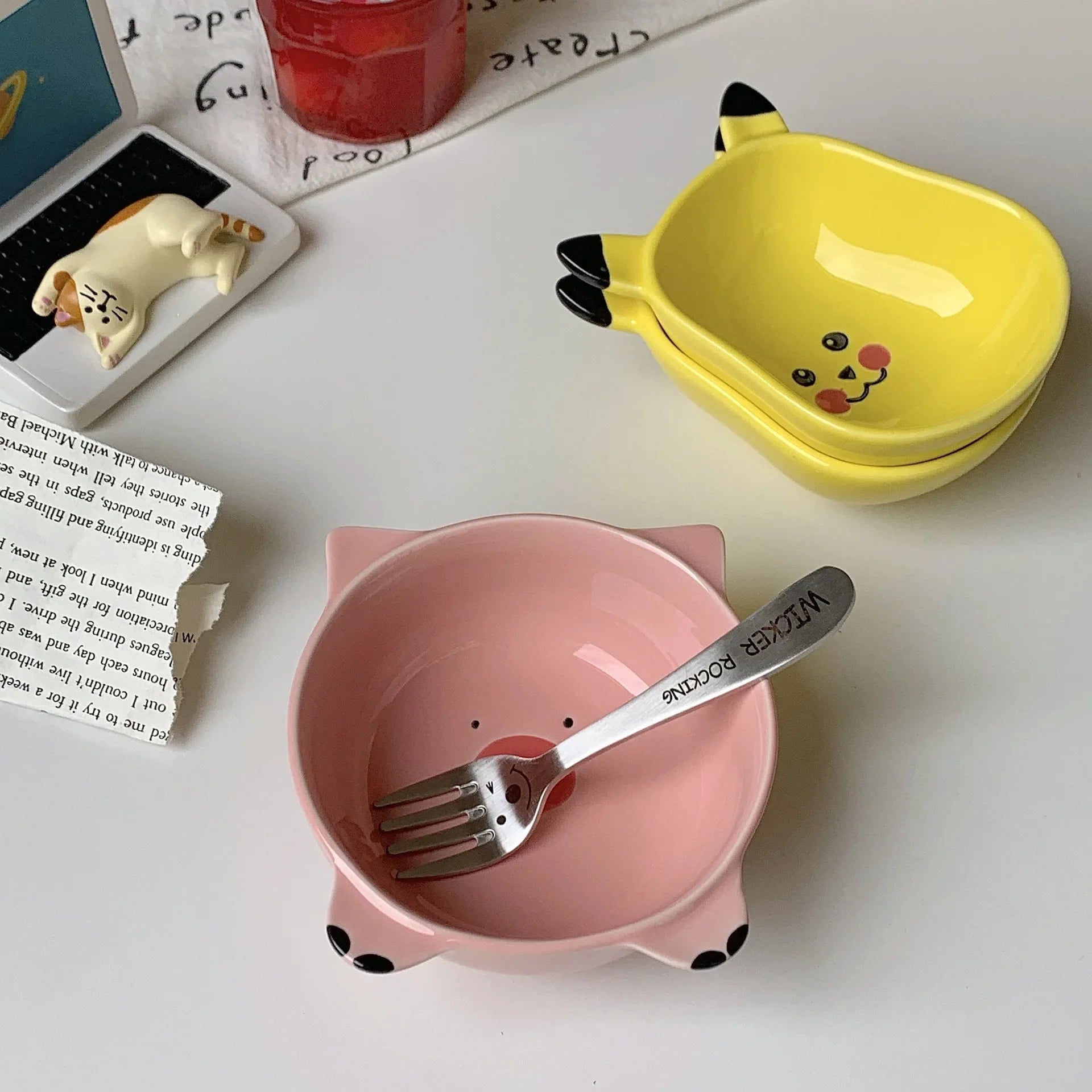 Cute Fruit Plate Household Underglaze Small Condiment Dish Ceramic Plate