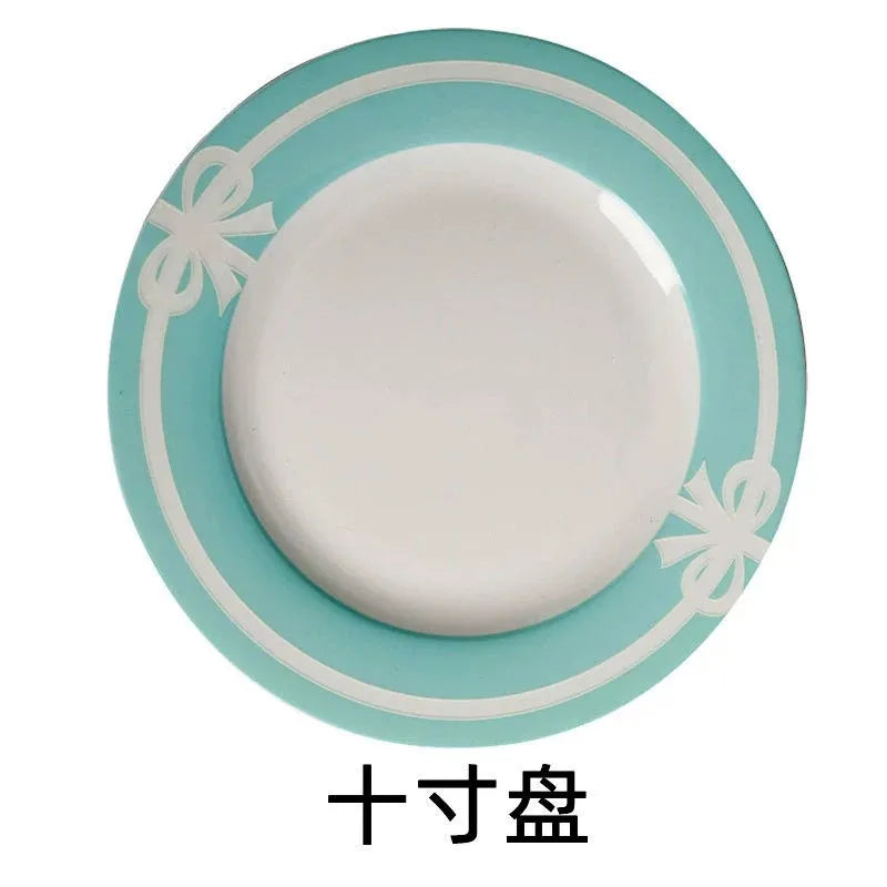 Ceramic Blue Bow Tableware
