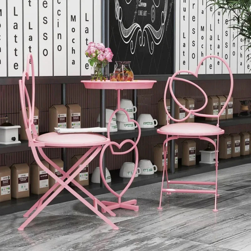 Romantic Pink Web Tables And Chairs