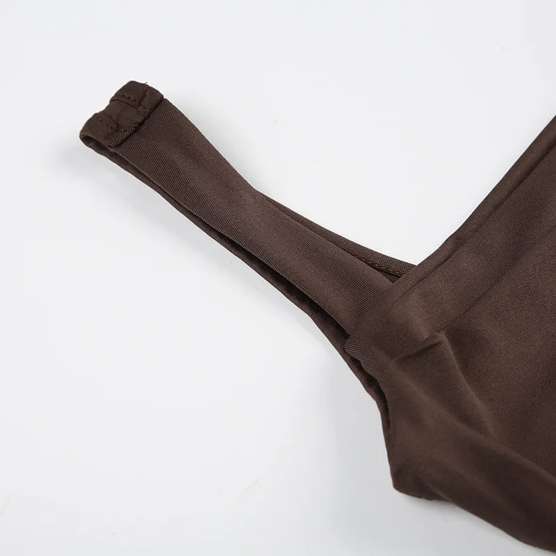 Sexy Tank Solid Backless Streetwear Casual Slim Sleeveless Camisole