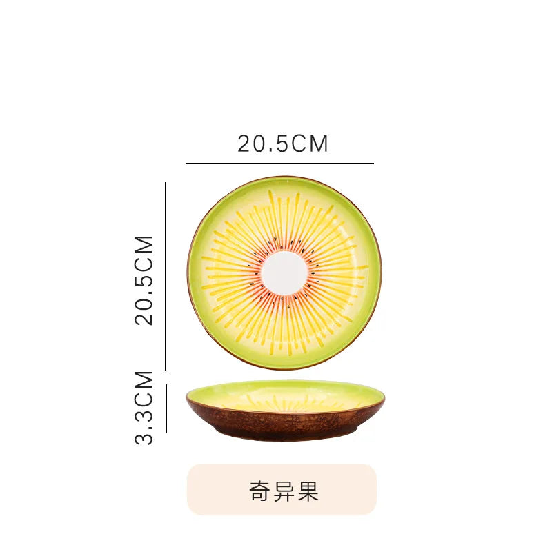 Fruit Shaped Ceramic Salad Plate Creative Cute Snack Dish