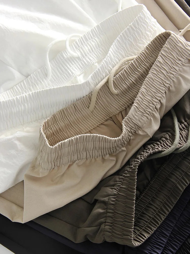 Summer Straight Leg Sweatpants For Women High Waist Jogger Wide Leg Trousers Women's Sports Pants White Sweatpants Wtpants Women