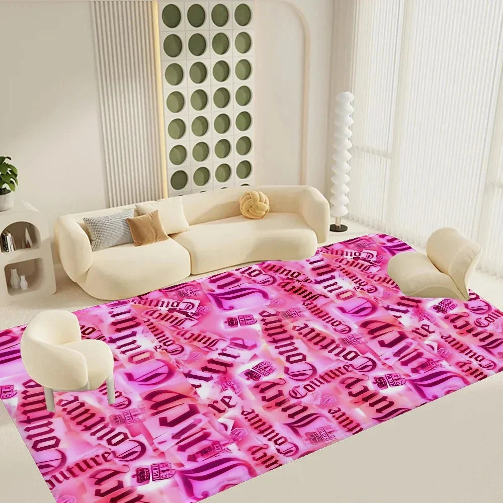 Juicy Couture Floor Mat Rectangle Anti-slip Home Soft Rug