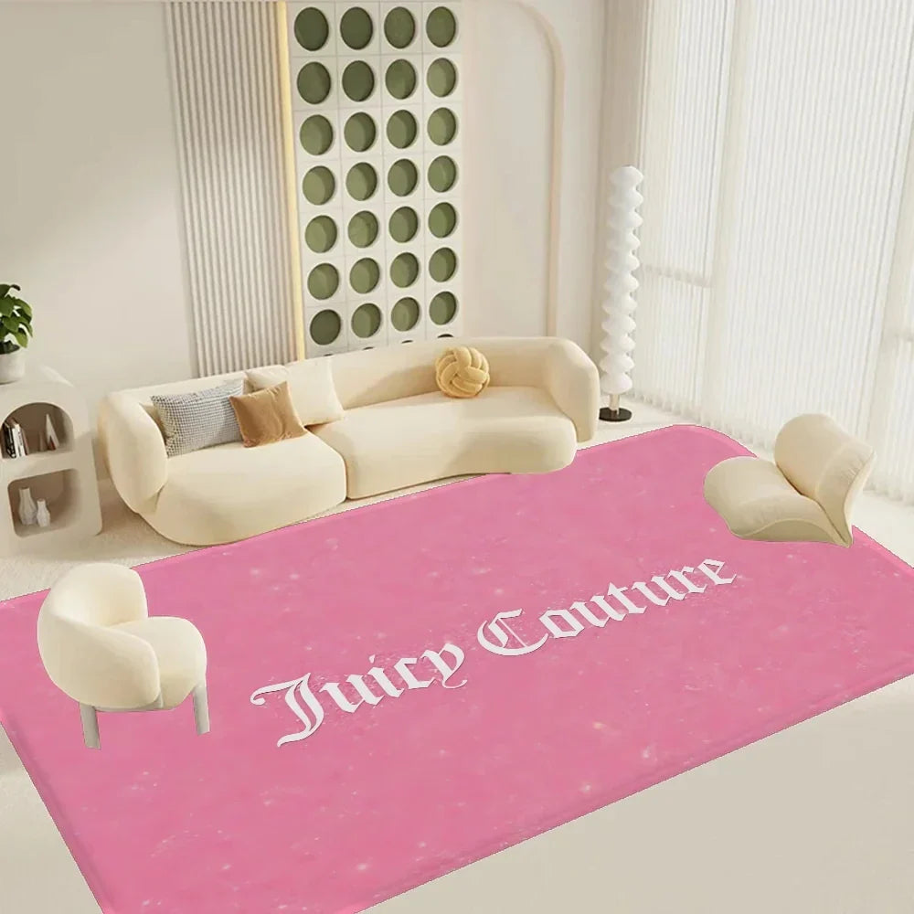 Juicy Couture Floor Mat Rectangle Anti-slip Home Soft Rug
