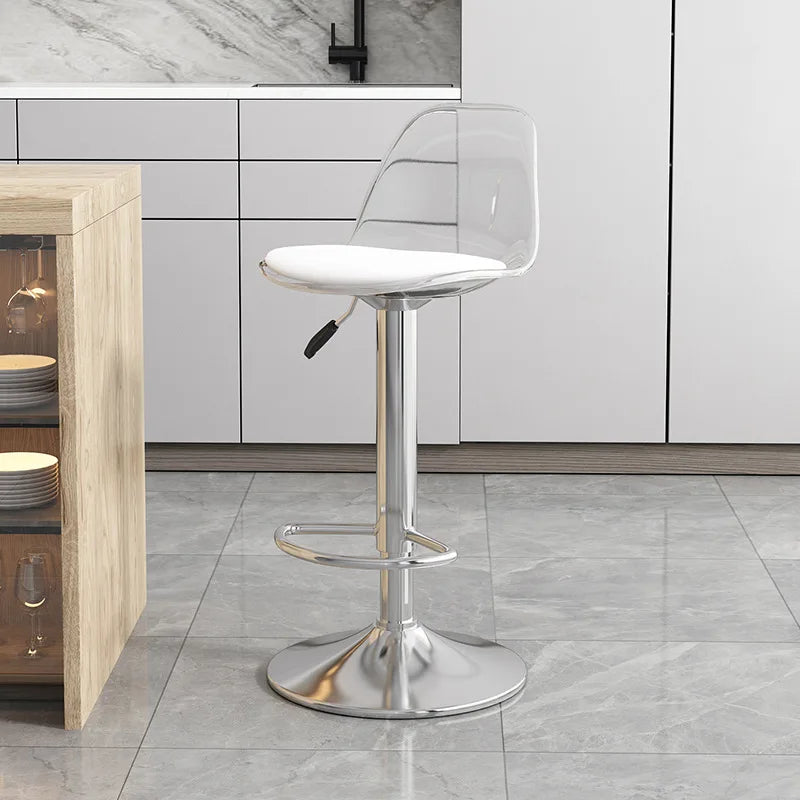 Home Dining Chair Front Desk Footstool Adjustable Lift Backrest Chair with High Stool