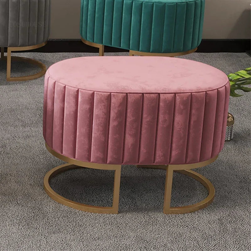 Ottomans Minimalist Shoe Portable Stools Cafe Viila Vanity Stool Home Furniture Portable Stool