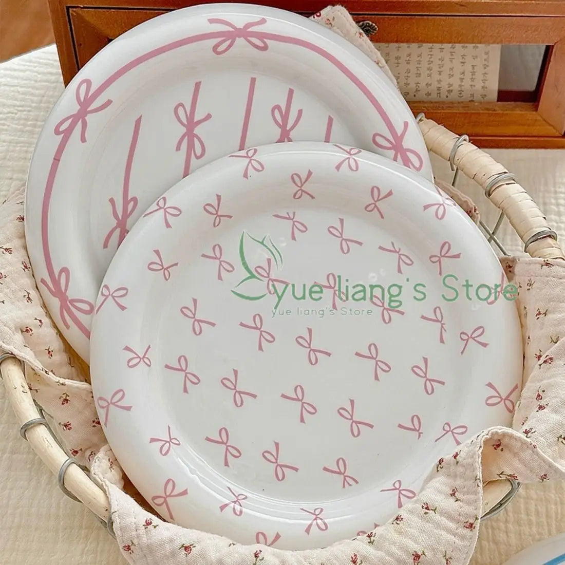 Girl Heart Bow Plate