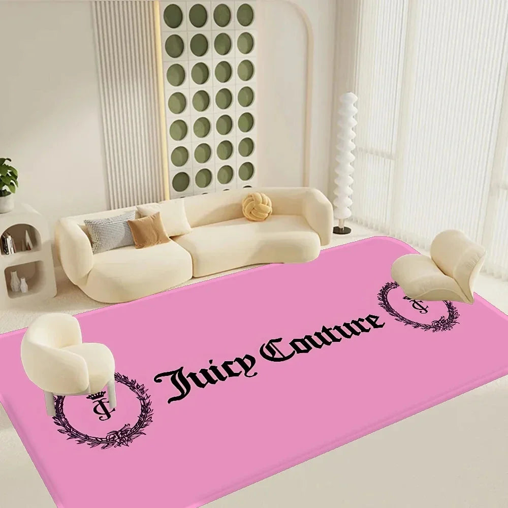 Juicy Couture Floor Mat Rectangle Anti-slip Home Soft Rug