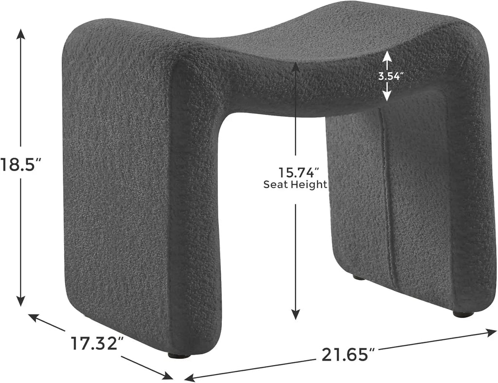 Luxury Small Footstool Ottoman, Multi-Functional Modern Foot Stool, Sofa Footrest Extra Seating for Living Room, Entryway, Hallways