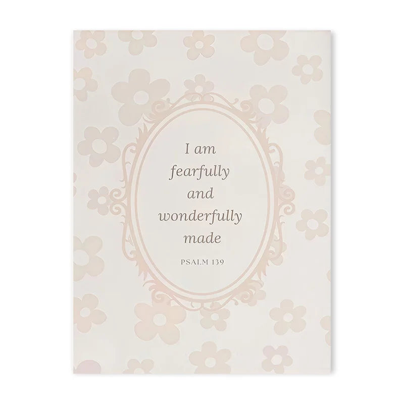 Pink Boho Bow Canvas Painting Christian Bible Scripture Art Poster Gallery Wall