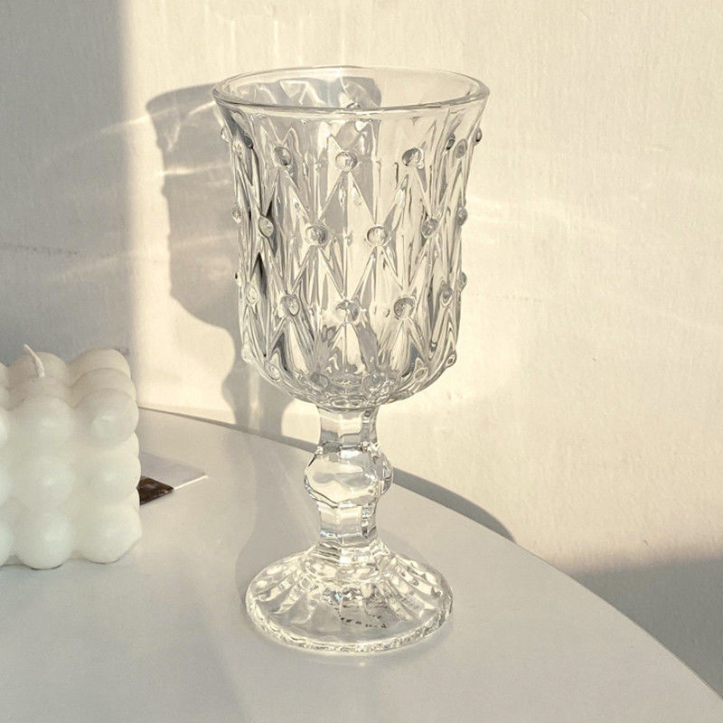 Heat Resistant 10 Styles Goblet Wine Champagne Mug High Color Glass