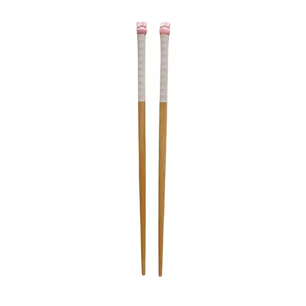 Kawaii Cute Bunny Wooden Style Chopsticks