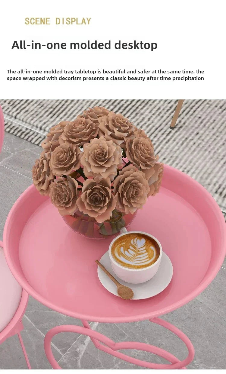 Romantic Pink Web Tables And Chairs