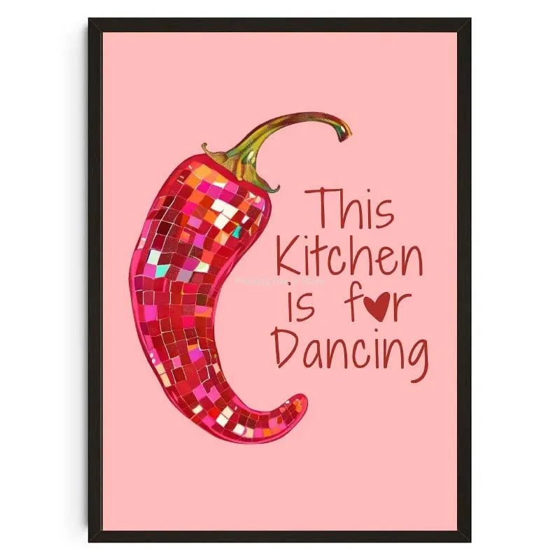 Retro Abstract Fruit Disco Ball Orange Miorrorball Creative Poster Canvas Paintings Wall Art Pictures