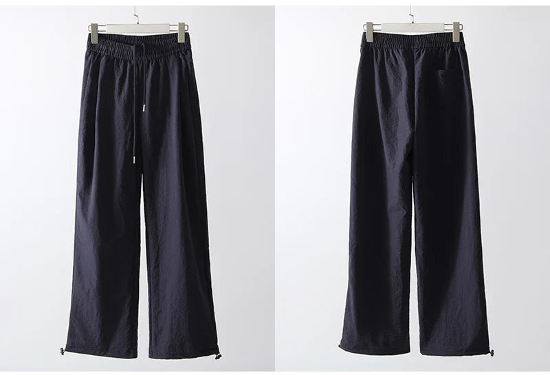 Summer Straight Leg Sweatpants For Women High Waist Jogger Wide Leg Trousers Women's Sports Pants White Sweatpants Wtpants Women