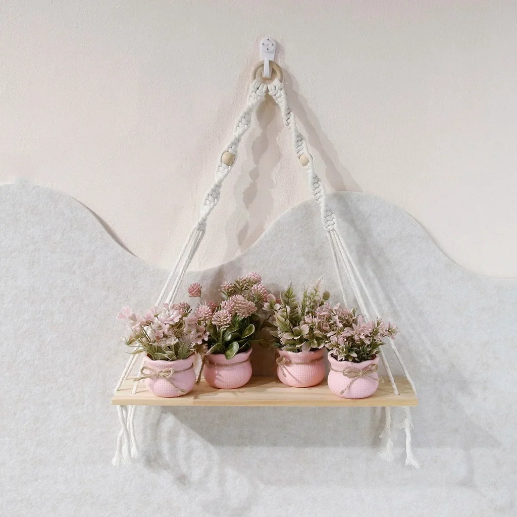 Mini Artificial Pink Series Flower Potted Plants, Home Decor Simulation Plants