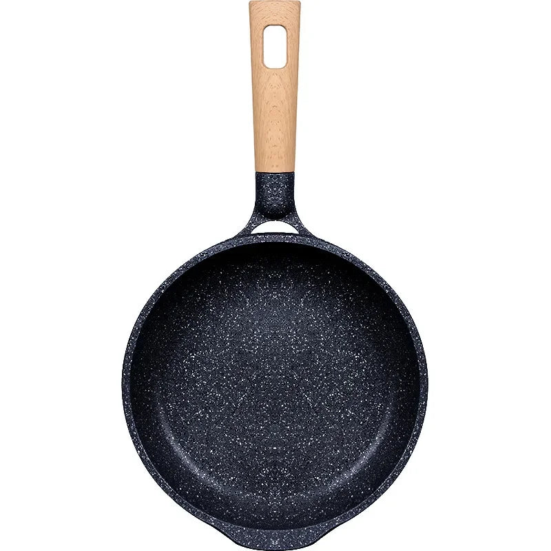 Stone Non-Stick Cooking Pan, Household Saucepan, Induction and Gas Compatible, Healthy Cookware, Stylish Pot