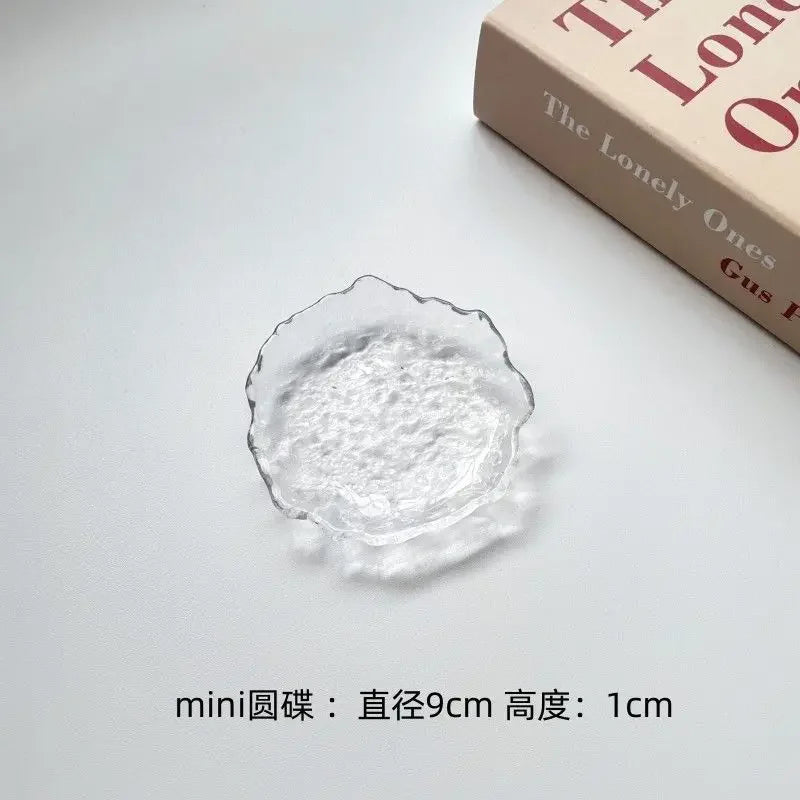 Clear Glass Cake Plate