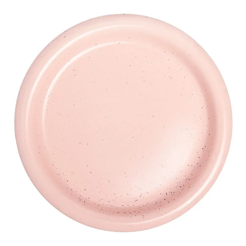 Macaron Color Plate Small Fresh Ceramic Round Plate