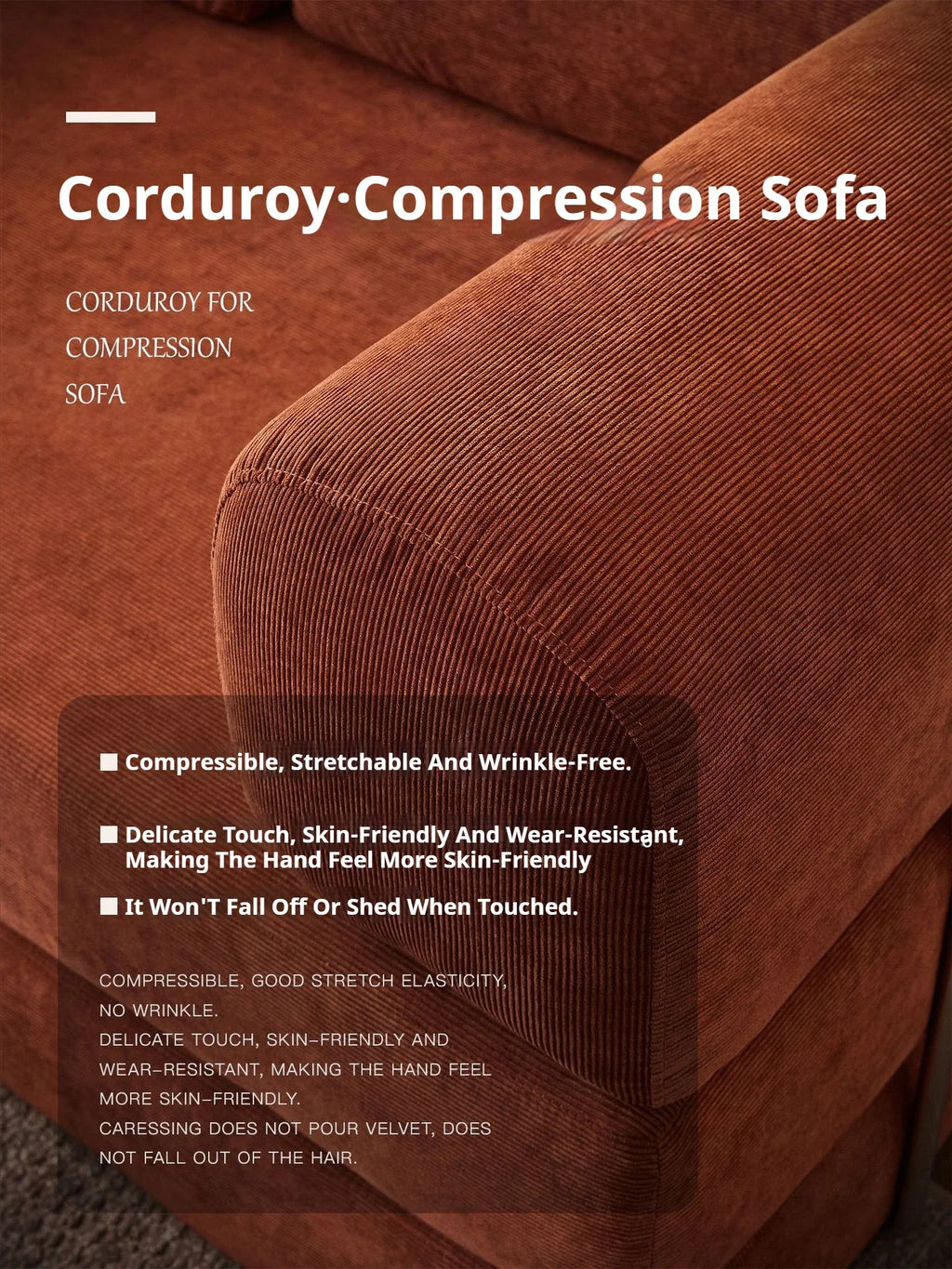 Luxury High-density Pure Corduroy Fabric