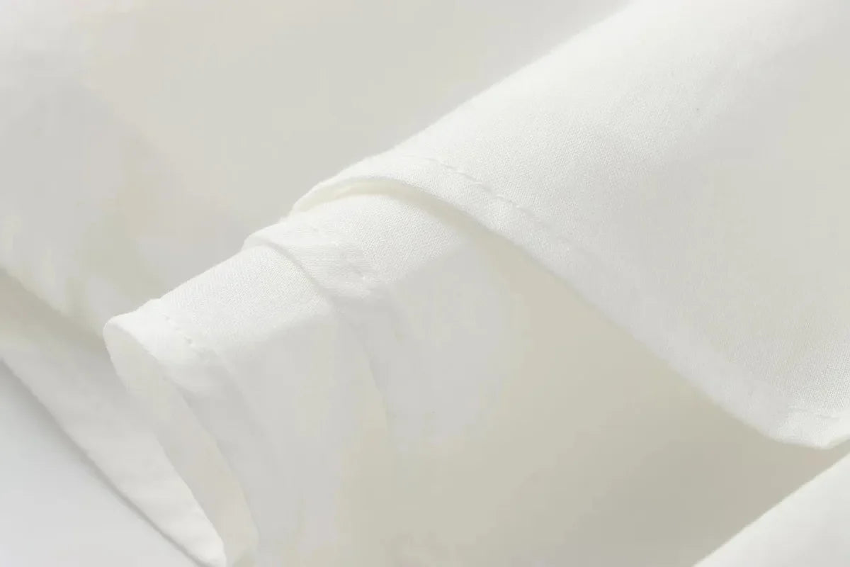 White Smocked Strappy Camisole Women's Sexy Sleeveless Ruffle Slim Bra Solid Color Streetwear Y2k Women's Tops Camisole