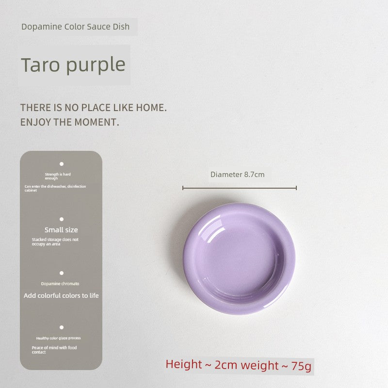 Gentle Lighting Dining Cream Style Ceramic Small Plate