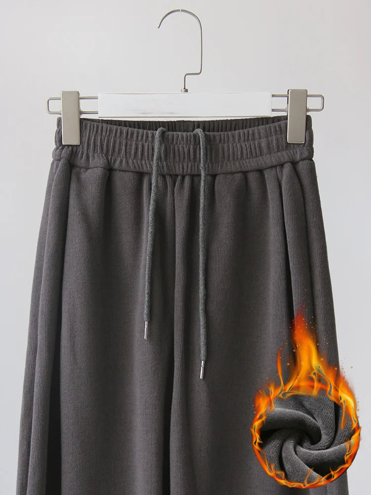 Summer Straight Leg Sweatpants For Women High Waist Jogger Wide Leg Trousers Women's Sports Pants White Sweatpants Wtpants Women