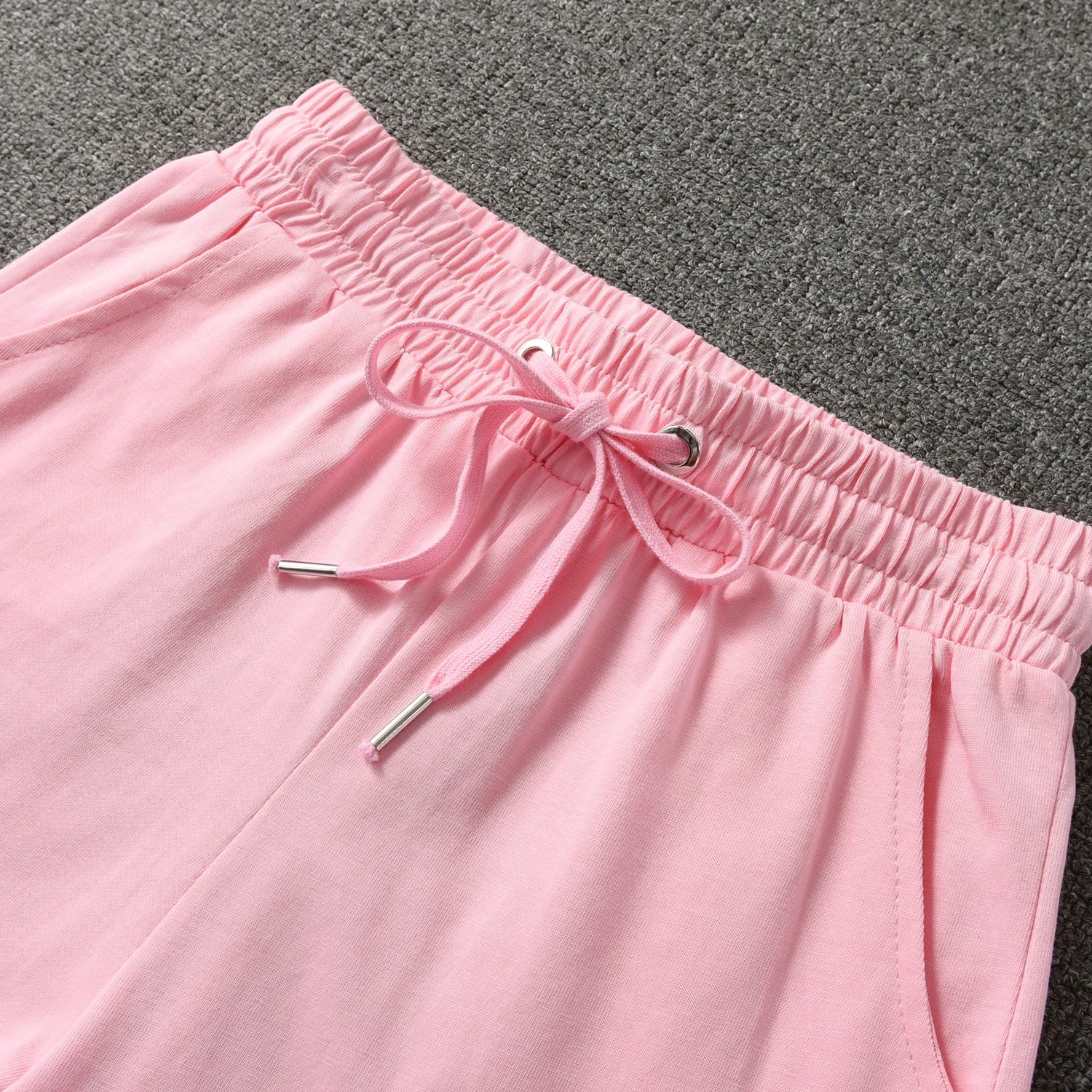 New Short Sleeved Yoga Suit Set, Women's Slim Fit Dress, Summer Casual Sports Two-piece Set