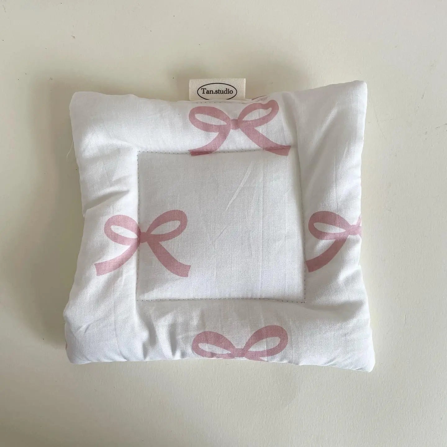 Coquette Bow Coasters Double Thickened Fabric Girl Heart Tableware Mats Sweet